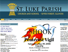 Tablet Screenshot of church.stlukeparish.org